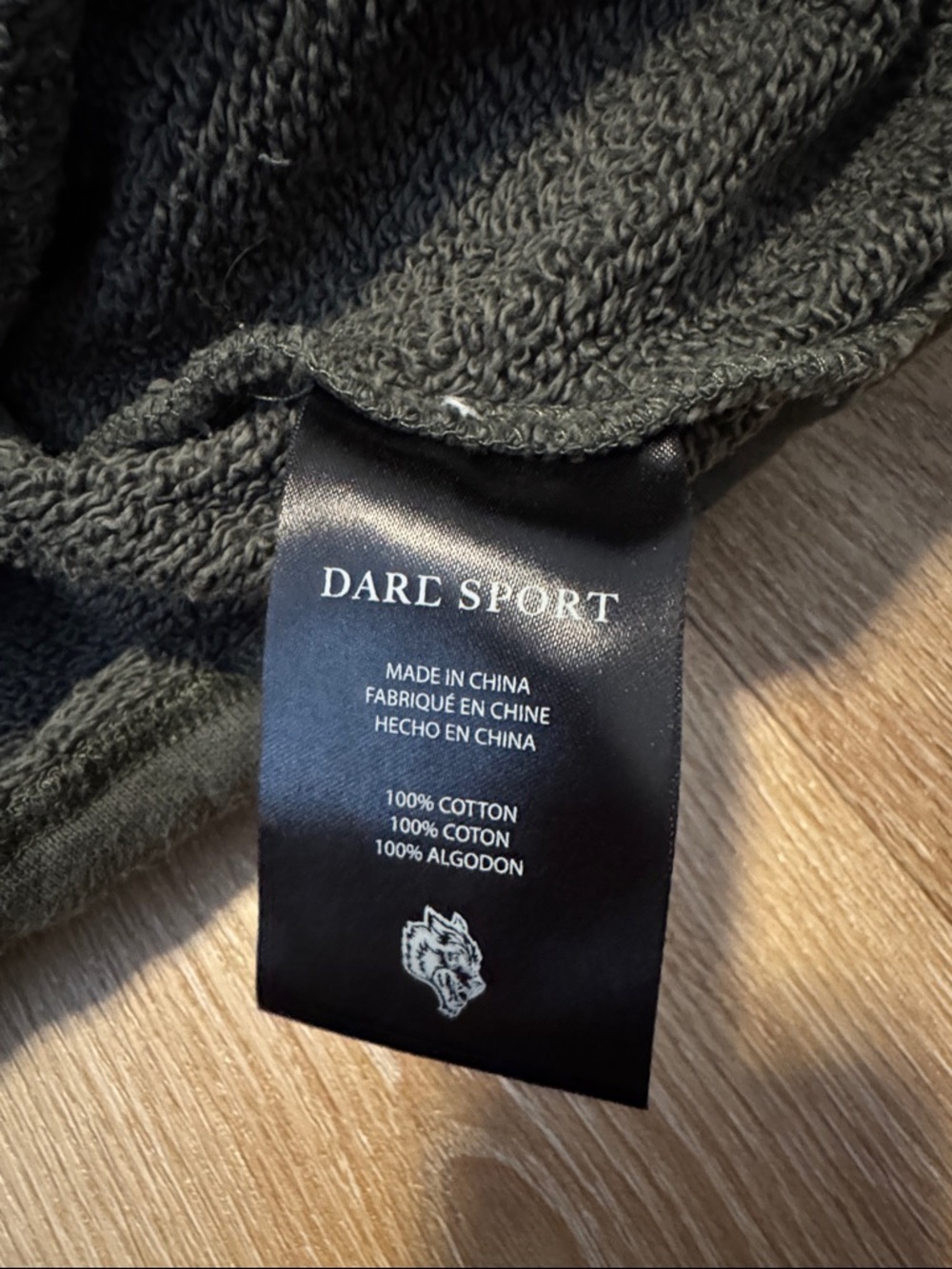 Darc Sport Black Half-Zip Pullover with Wolves Graphic - Picture 2 of 3